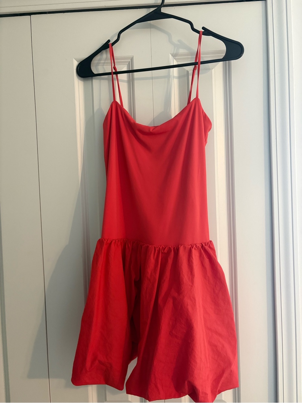 Aritzia Red Spaghetti-Strap Mini Dress